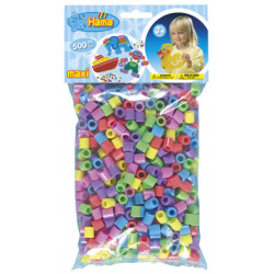 Zažehlovací korálky MAXI _mix paselové barvy