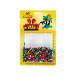 HAMA zažehlovací korálky MIDI - korálkový set Plameňáci