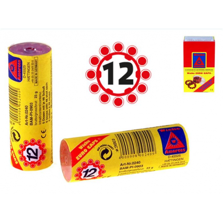 Kapsle "12" 240ran v tubě 10ks v DBX