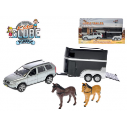 Volvo XC90 14cm kov zpětný chod s přívěsem pro koně v krabičce