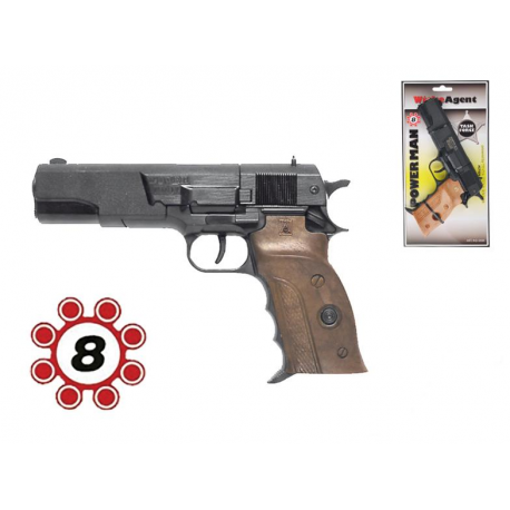 Kapslovka Power Man 22cm "8" na kartě