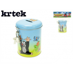 Krtečkova pokladnička plechová 11x8,5cm v sáčku