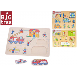 Vkládačka dřevěná 30x22,5cm záchranné složky 3druhy 12m+