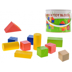 Kostky dřevěné 50ks 12m+ v kbelíku