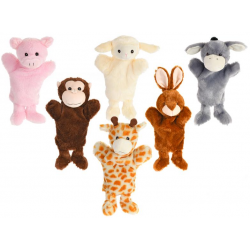 Maňásek zvířátko plyšové 25cm 6druhů 0m+