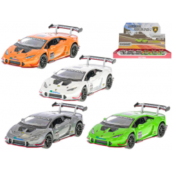 Lamborghini Huracan LP620-2 1:36 12cm kov zpětný chod 4barvy 12ks v DBX