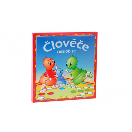 Společenská hra menší Člověče, nezlob se v krabičce