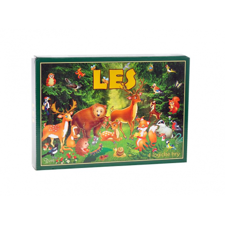 Společenská hra logická Les v krabičce