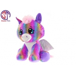 Pegas Star Sparkle plyšový barevný 24cm sedící 0m+ v sáčku