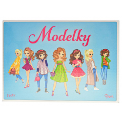 Společenská hra logická Modelky v krabičce