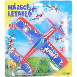 Letadlo házecí 22cm na natažení na kartě