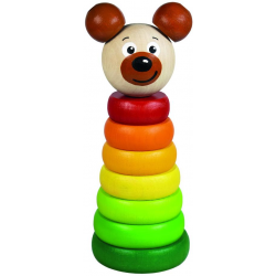 Dřevěná pyramida medvěd