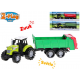 2-Play Traffic traktor s vlečkou 23-26cm volný chod na baterie se světlem a zvukem 3druhy 12ks v DBX