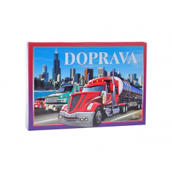 Společenská hra logická Autopark 3v1 v krabičce