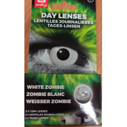 Kontaktní čočky Halloweenské - Bílé