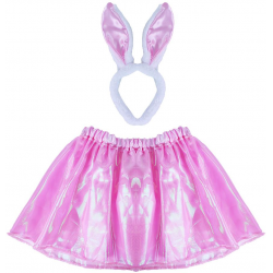 Dětský kostým tutu sukně s čelenkou zajíček