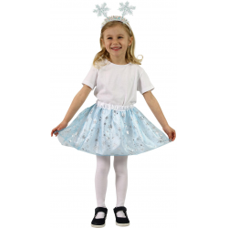 Dětský kostým TUTU sukně s čelenkou zimní království
