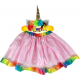Dětský kostým TUTU sukně jednorožec s čelenkou