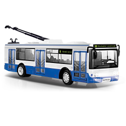 Trolejbus který hlásí zastávky česky 28 cm
