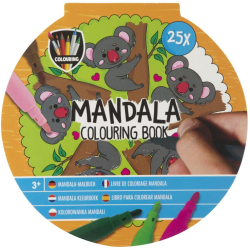 Kniha omalovánek Mandala 25 listů 15x15 cm