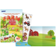 Samolepková kniha Farma, 12x18cm, 17 samolepek