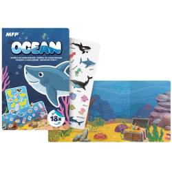 Samolepková kniha Oceán, 12x18cm, 18 samolepek