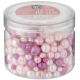 Sada skleněných korálků 4 odstíny růžové 130 gramů