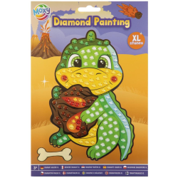 Kreativní set diamantové malování dráček A5 velké XL kameny + pero vosk tácek dráček