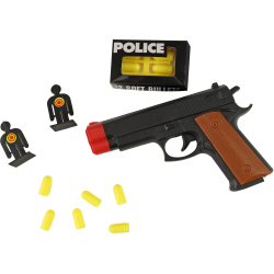 Pistole policejní s terčíky a náboji