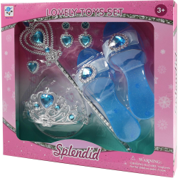 Sada princezna se střevíčky a příslušenstvím modrá