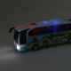 Autobus ZOO se zvukem a světlem 23 cm