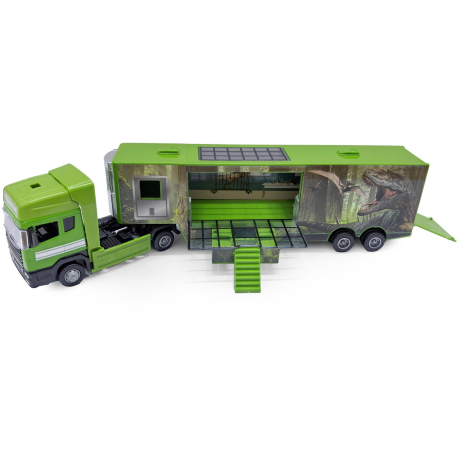Auto kamion kov/plast s motivem dinosaura II.