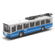 Trolejbus MHD modrý 16 cm