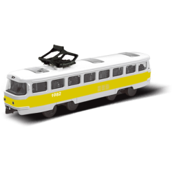 Tramvaj MHD žlutá 16 cm