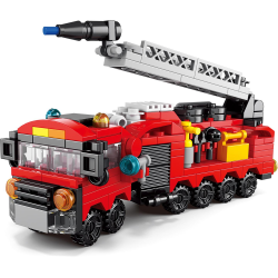 Stavebnice hasiči 12 autíček